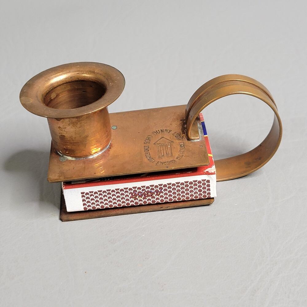 Vtg Soho Foundry Sovereign Hill Copper Dunny Light Candle Matchbox Holder